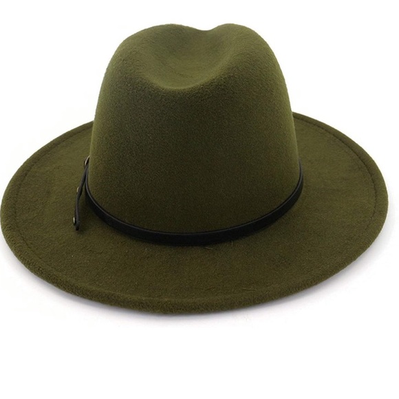 OLIVE GREEN WOMAN’S STYLISH FEDORA HAT *NEW*